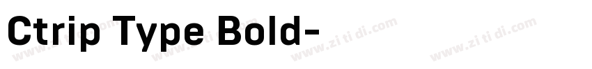 Ctrip Type Bold字体转换